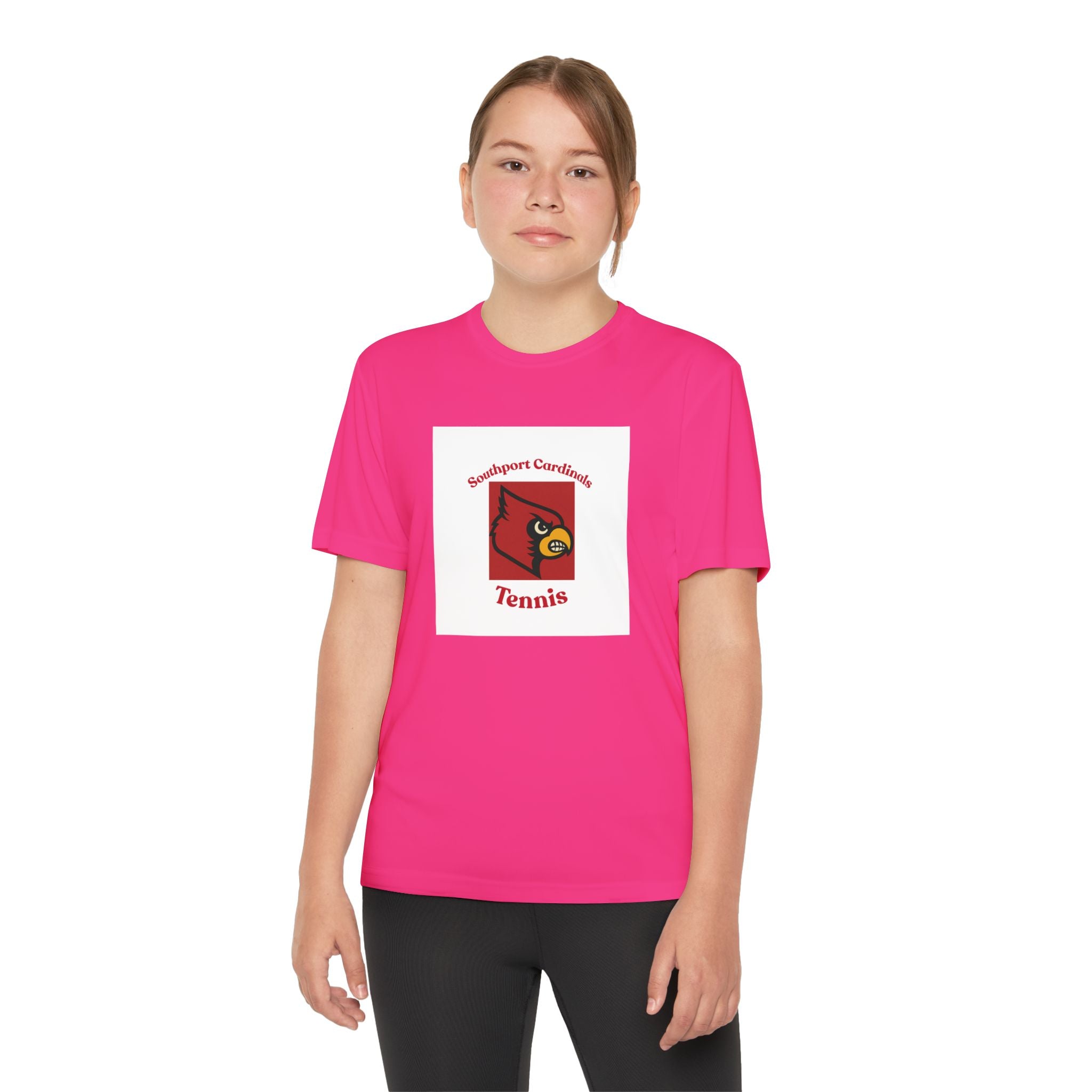 Youth Cardinal Tennis Tee — Southport Cardinals Team Shirt