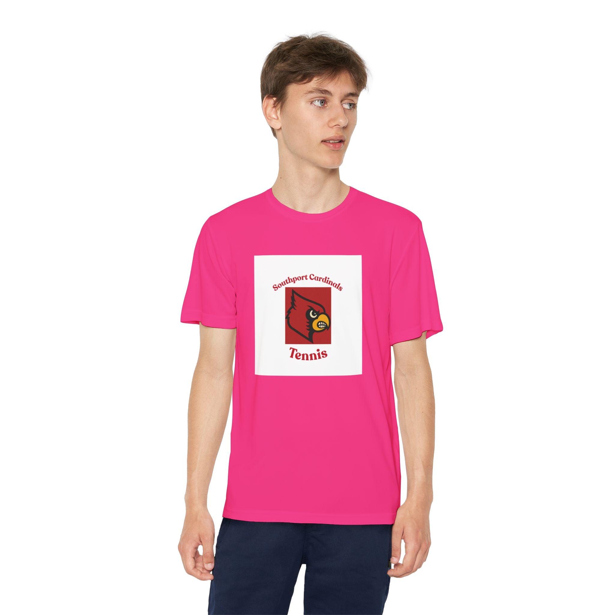 Youth Cardinal Tennis Tee — Southport Cardinals Team Shirt