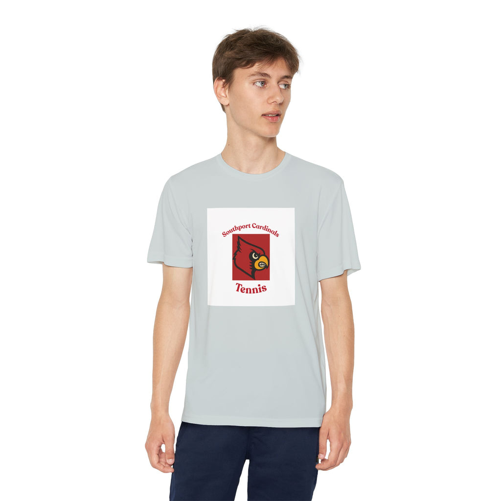 Youth Cardinal Tennis Tee — Southport Cardinals Team Shirt