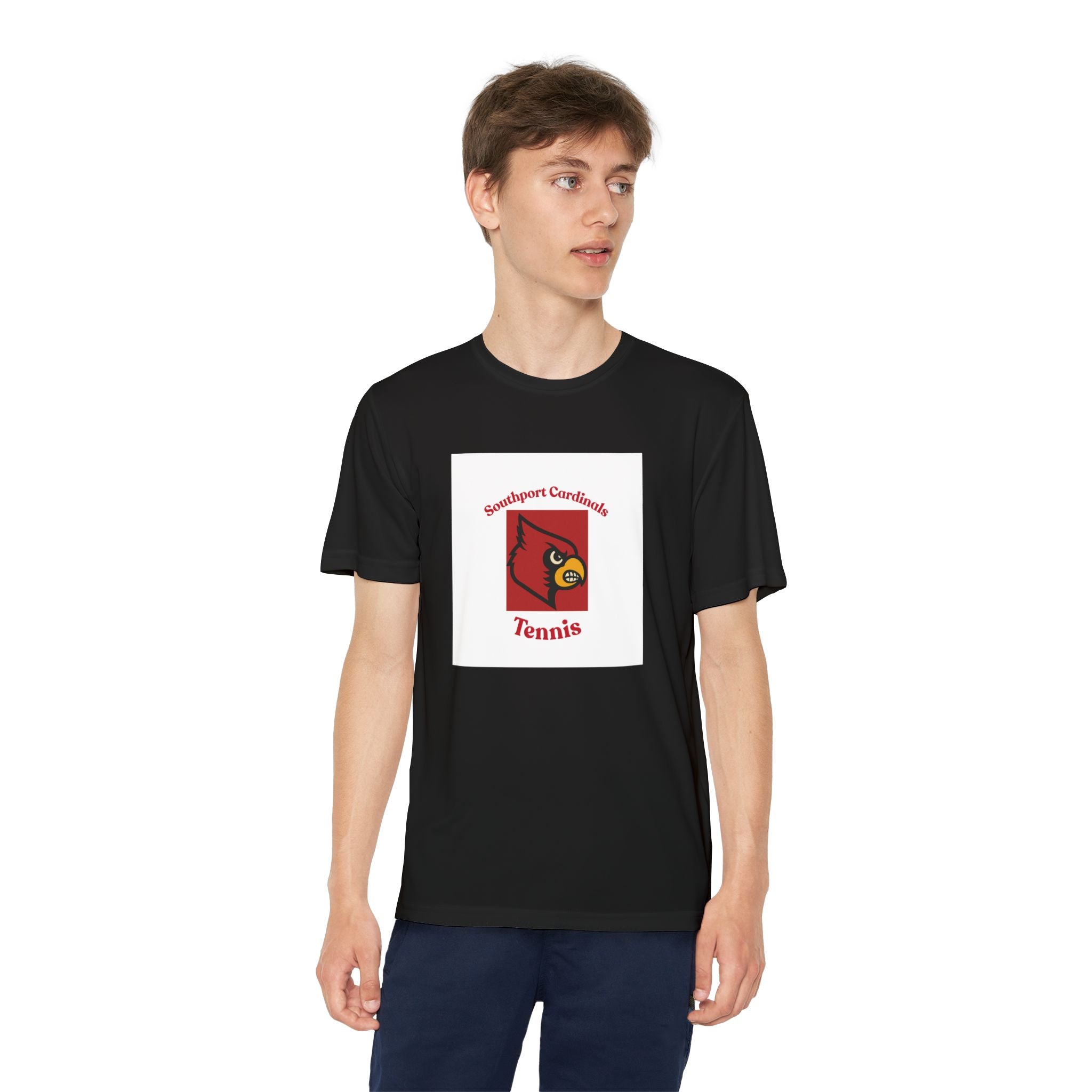 Youth Cardinal Tennis Tee — Southport Cardinals Team Shirt