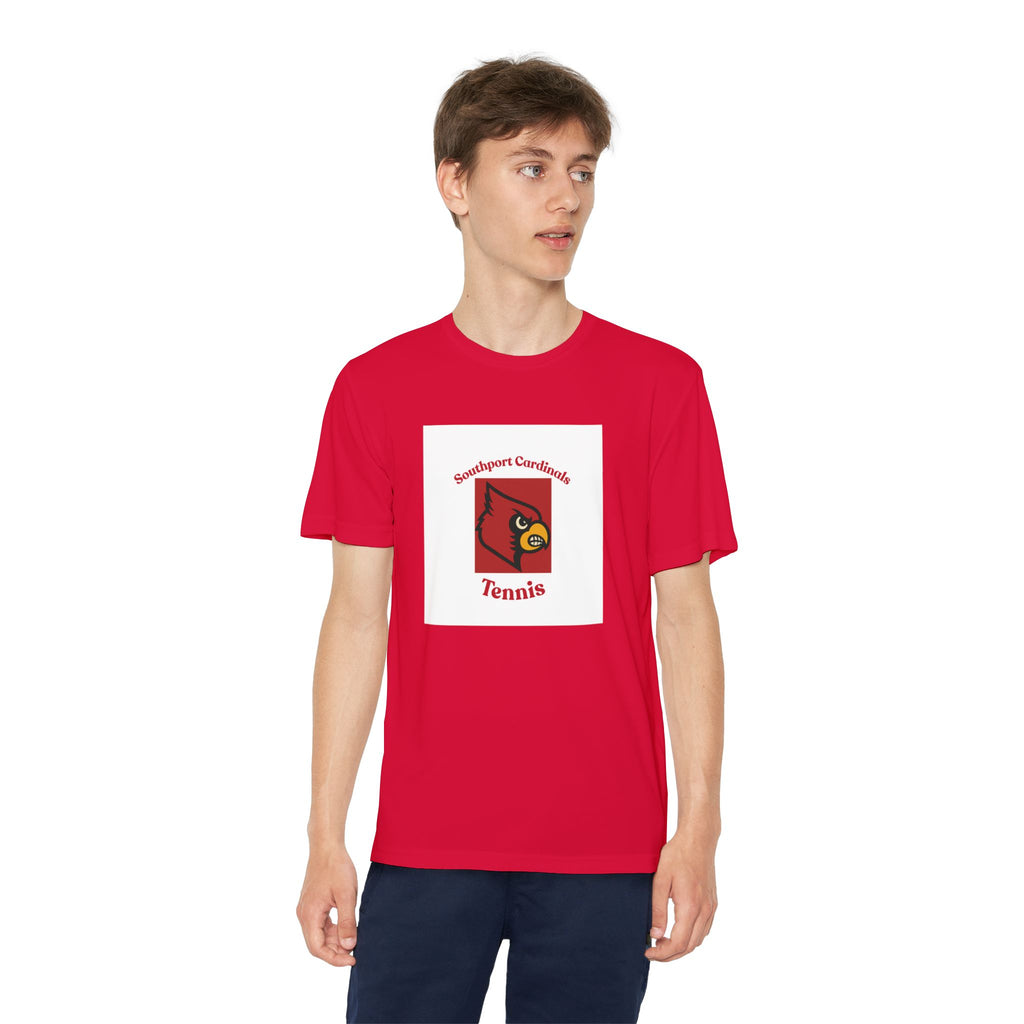 Youth Cardinal Tennis Tee — Southport Cardinals Team Shirt