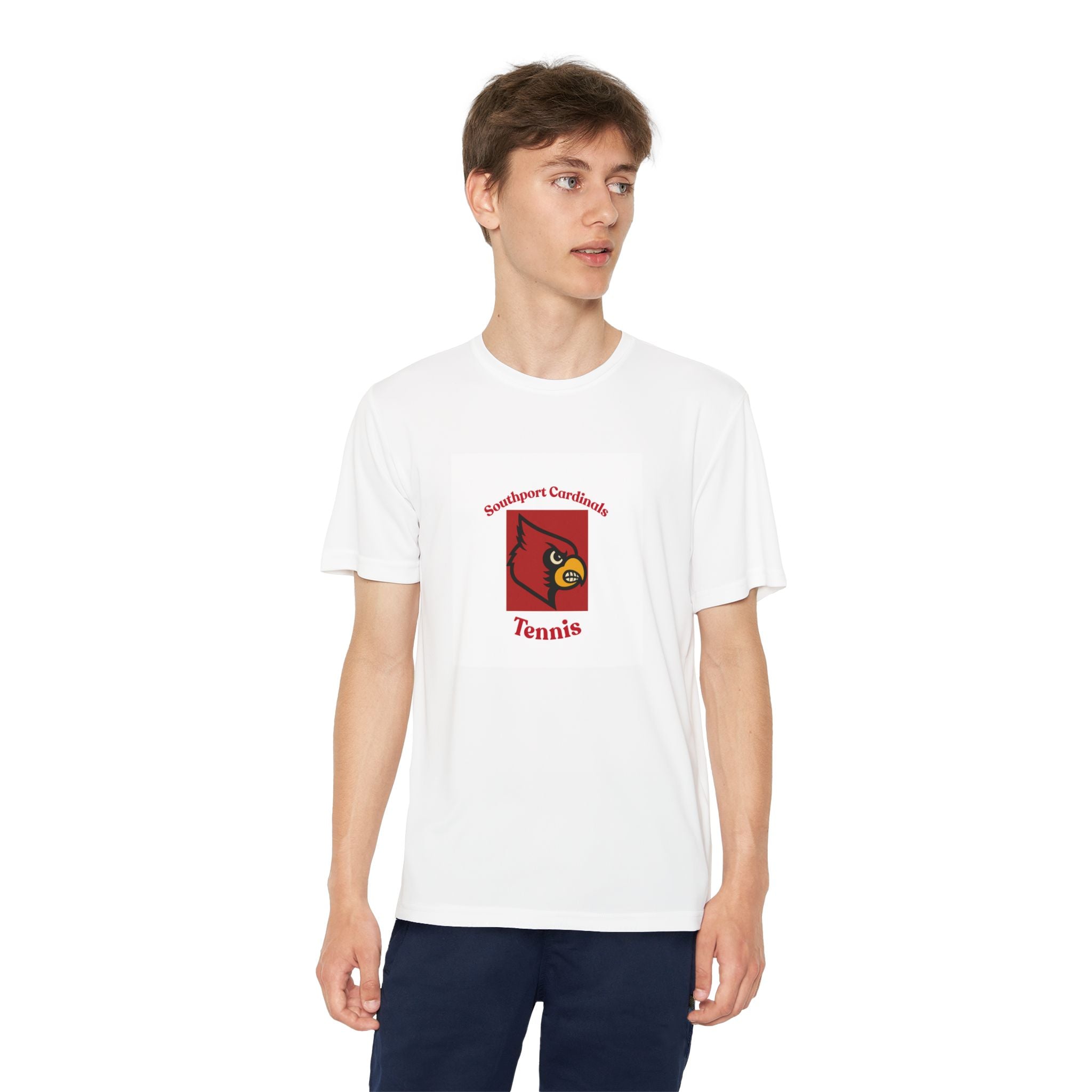 Youth Cardinal Tennis Tee — Southport Cardinals Team Shirt