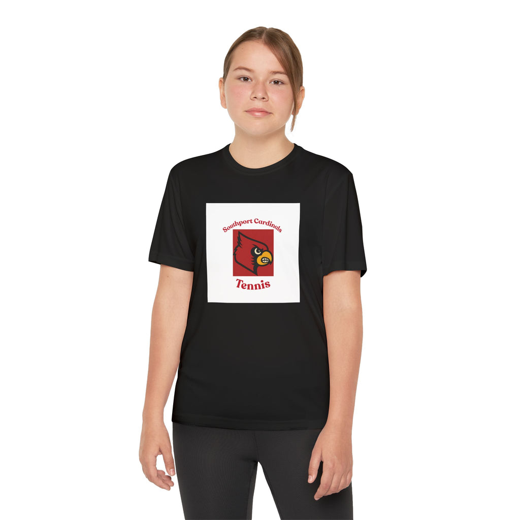 Youth Cardinal Tennis Tee — Southport Cardinals Team Shirt