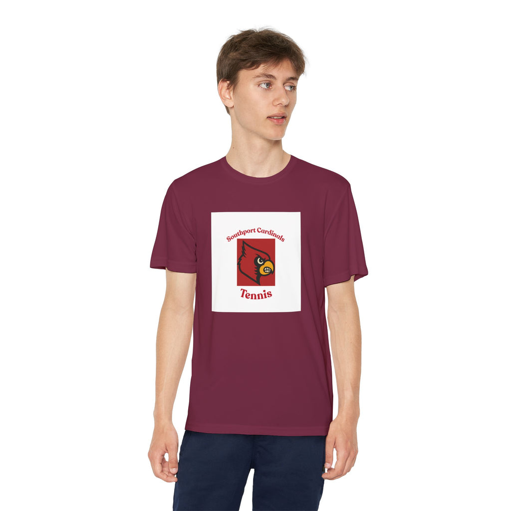 Youth Cardinal Tennis Tee — Southport Cardinals Team Shirt