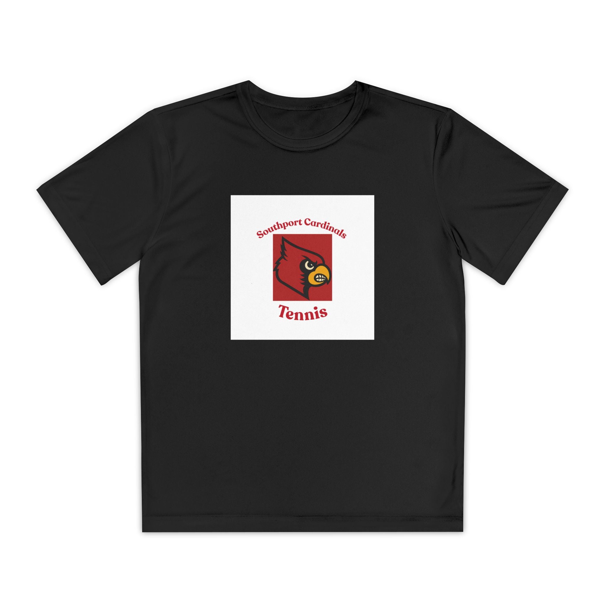 Youth Cardinal Tennis Tee — Southport Cardinals Team Shirt