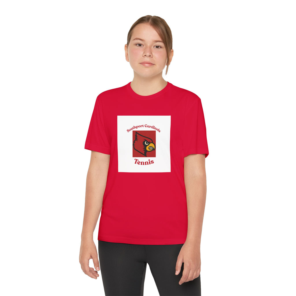 Youth Cardinal Tennis Tee — Southport Cardinals Team Shirt