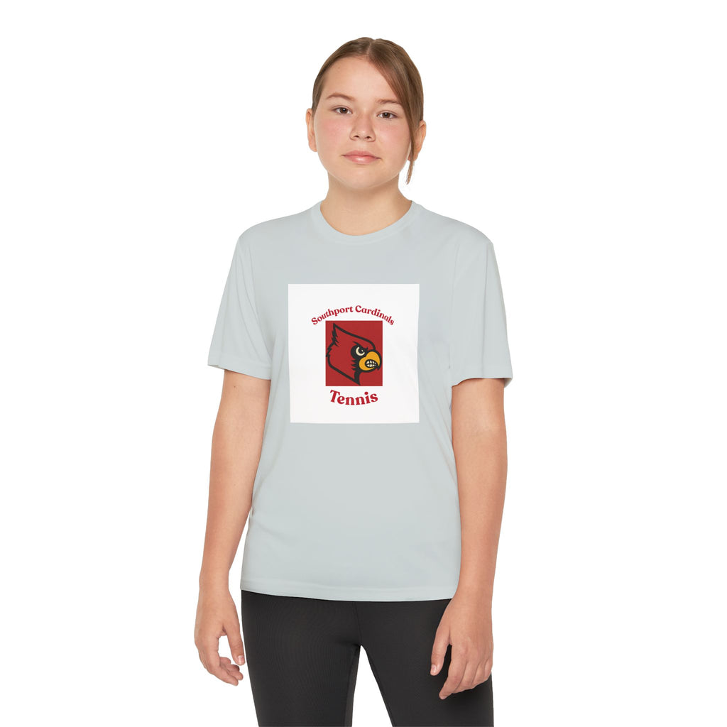 Youth Cardinal Tennis Tee — Southport Cardinals Team Shirt
